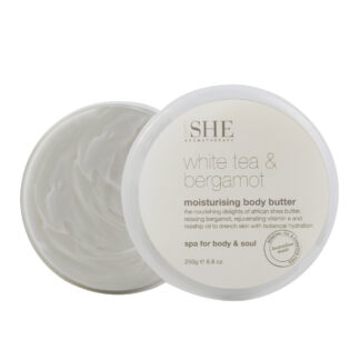 Om SHE Moisturising Body Butter - White Tea & Bergamot